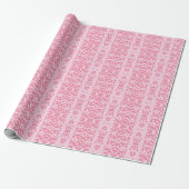 Scroll Lace in Pink Geschenkpapier (Ungerollt)