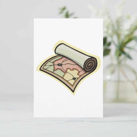 Scroll Map Einladungen (Stehend Vorderseite)