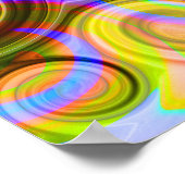 Scroll Pastell geometrisch abstrakt Poster (Ecke)