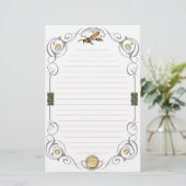 Scroll Potter Wasp Linde Briefpapier (Stehend Vorderseite)