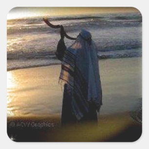 Scroll Quadratischer Aufkleber