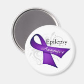 Scroll Ribbon - Epilepsie Bewusstsein Magnet (Vorderseite/Rückseite)