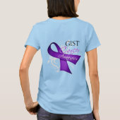 Scroll Ribbon GIST Krebsbewusstsein T-Shirt (Rückseite)