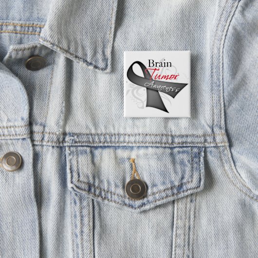 Scroll Ribbon - Hirntumorbewusstsein Button (Beispiel)