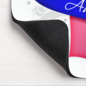 Scroll Ribbon männliche Brustkrebs Bewusstsein Mousepad (Ecke)