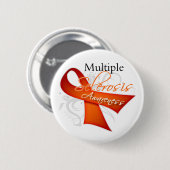 Scroll-Schleife - Multiple Sklerose-Bewusstsein Button (Vorne & Hinten)