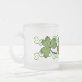Scroll & Shamrock Mattglastasse (Links)