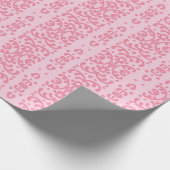 Scroll-Spitze in Rosa Geschenkpapier (Ecke)