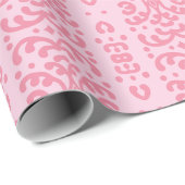 Scroll-Spitze in Rosa Geschenkpapier (Rolleneckpunkt)