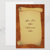 Scroll Stationery Briefpapier (Vorne/Hinten)