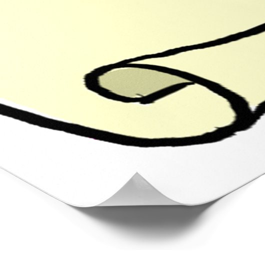 Scroll Style Ankündigung Poster (Ecke)