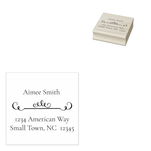 Scroll Text Divider Art Briefmarke Gummistempel (Stempel)