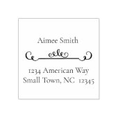 Scroll Text Divider Art Briefmarke Gummistempel (Prägung)