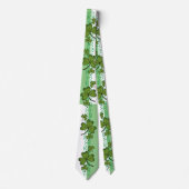 Scroll- und Shamrock-Herren-Schlips Krawatte (Vorderseite)