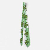 Scroll- und Shamrock-Herren-Schlips Krawatte (Rückseite)