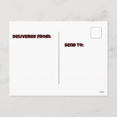 Scrollantern mit Geburtstagshut pyschedelisch Feiertagspostkarte (Rückseite)