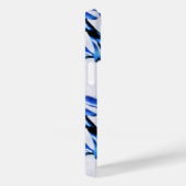 Scrolled Leaf Blue Case-Mate iPhone Hülle (Rückseite / Rechts)