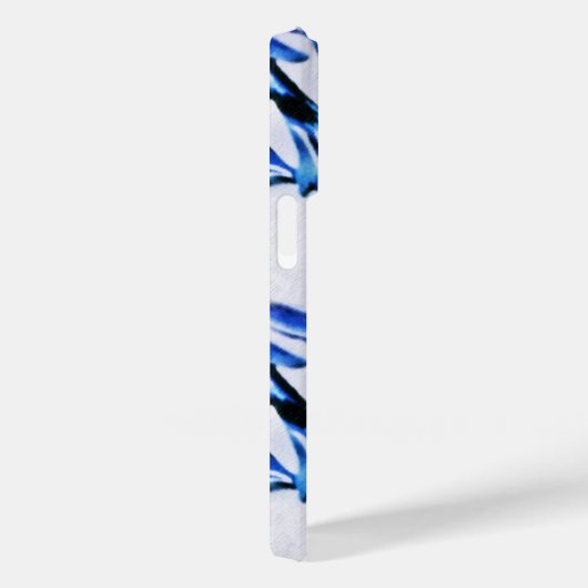 Scrolled Leaf Blue Case-Mate iPhone Hülle (Rückseite / Rechts)