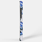 Scrolled Leaf Blue Samsung Galaxy Fall Hülle (Rechte Seite)