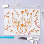 Scrolled Wood Guitar Seidenpapier (Handwerk)
