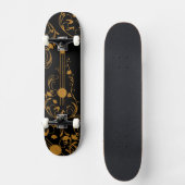 Scrolled Wood Guitar Skateboard (Vorderseite)