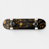 Scrolled Wood Guitar Skateboard (Horizontal)