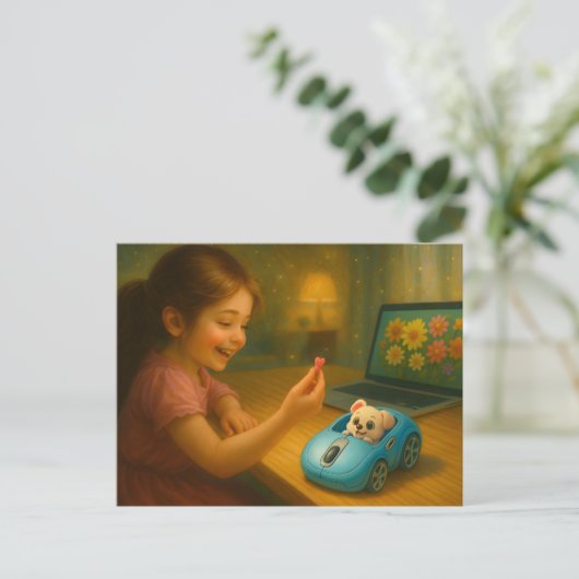 Scrollen Märchen. Postkarte (Stehend Vorderseite)