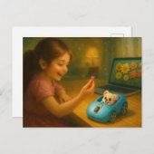 Scrollen Märchen. Postkarte (Vorne/Hinten)