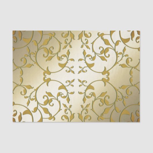 Scrollen von Gold-Blätter Seidenpapier (Vorderseite)