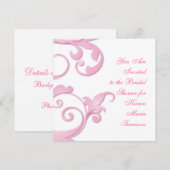 Scrollen von Wirbel Einladung (Vorne/Hinten)