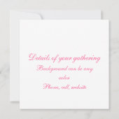 Scrollen von Wirbel Einladung (Rückseite)