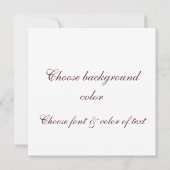 Scrollen von Wirbel Einladung (Rückseite)