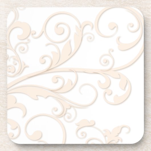 Scrollen von Wirbel Getränkeuntersetzer (Vorderseite)