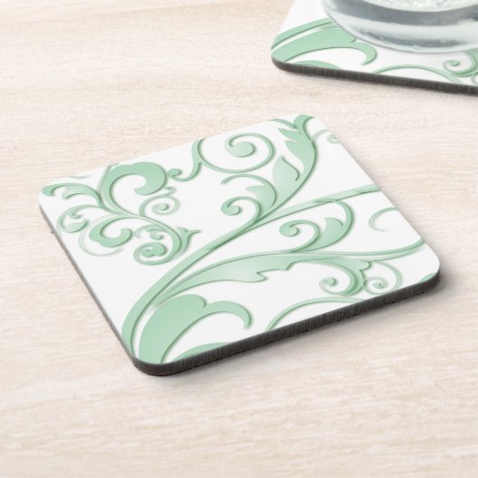 Scrollen von Wirbel Getränkeuntersetzer (Linke Seite)