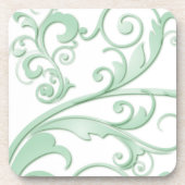 Scrollen von Wirbel Getränkeuntersetzer (Vorderseite)