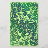 Scrolling-Blätter - Scrapbook Paper Briefpapier (Vorderseite)