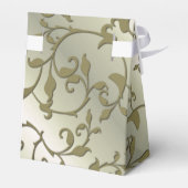 Scrolling Olive Blätter Geschenkschachtel (Rückseite)