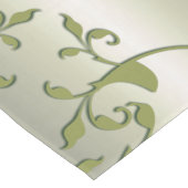 Scrolling Olive Blätter Mittelgroßer Tischläufer (Ecke)