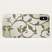 Scrolling Olive Blätter Persönlich Case-Mate iPhone Hülle (Rückseite (Horizontal))