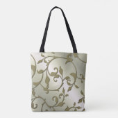 Scrolling Olive Blätter Persönlich Tasche (Rückseite)