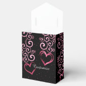 Scrolling Vine Hörnchen Zelt Gefallen Box Geschenkschachtel (Geöffnet)