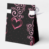 Scrolling Vine Hörnchen Zelt Gefallen Box Geschenkschachtel (Rückseite)