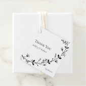 Scrolling Vine Wedding Danke für Ihr Geschenk Geschenkanhänger (Beispiel)