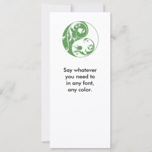 Scrolling Yin & Yang (grün)