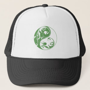 Scrolling Yin & Yang (grün) Truckerkappe