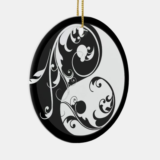 Scrolling Yin & Yang Ornament (Rechts)
