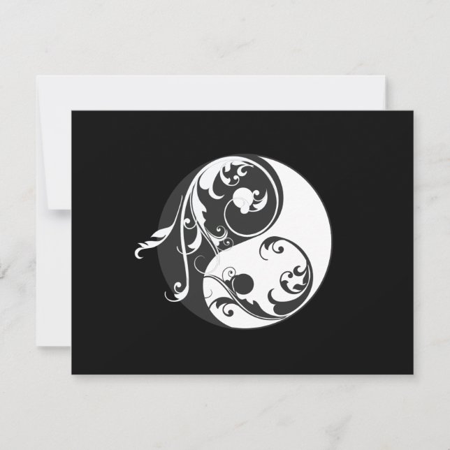 Scrolling Yin Yang Symbol (schwarz) (Vorderseite)