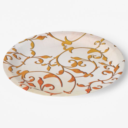 Scrollrost Pappteller (Schrägansicht)