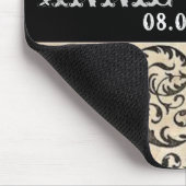 Scrolls rustikale Western Salon Hochzeit Mousepad (Ecke)