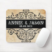 Scrolls rustikale Western Salon Hochzeit Mousepad (Mit Mouse)